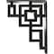 Ekena Millwork Eris Wrought Iron Bracket, (Triple center brace), Antiqued Pewter 2"W x 5 1/2"D x 8"H BKTM02X05X08TERAPW - alternate 2